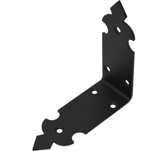 Изображение товара Уголок DOMART крепежный "Готика" 110x110x40 черный 4660046021702