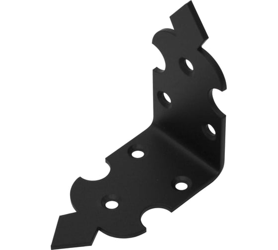 Изображение товара Уголок DOMART крепежный "Готика" 80x80x40 черный 4660046021719