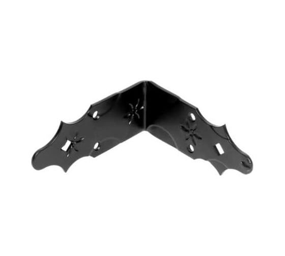 Изображение товара Уголок DOMART крепежный 120x120x50 /кованый/ черный серия Кострома 4660046005986