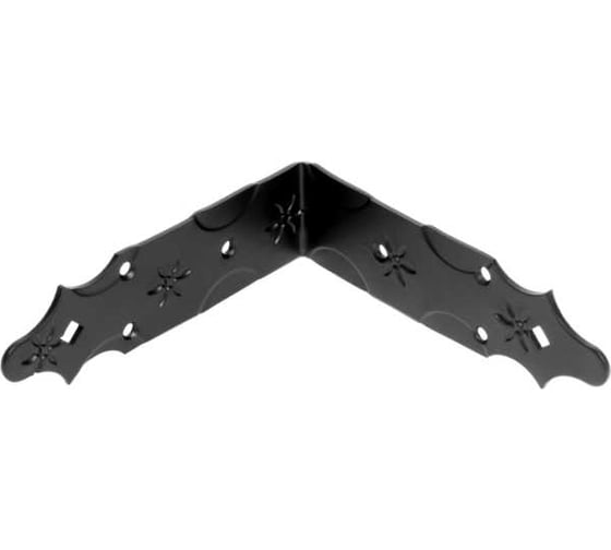 Изображение товара Уголок DOMART крепежный 170x170x50 /кованый/ черный серия Кострома 4660046006051