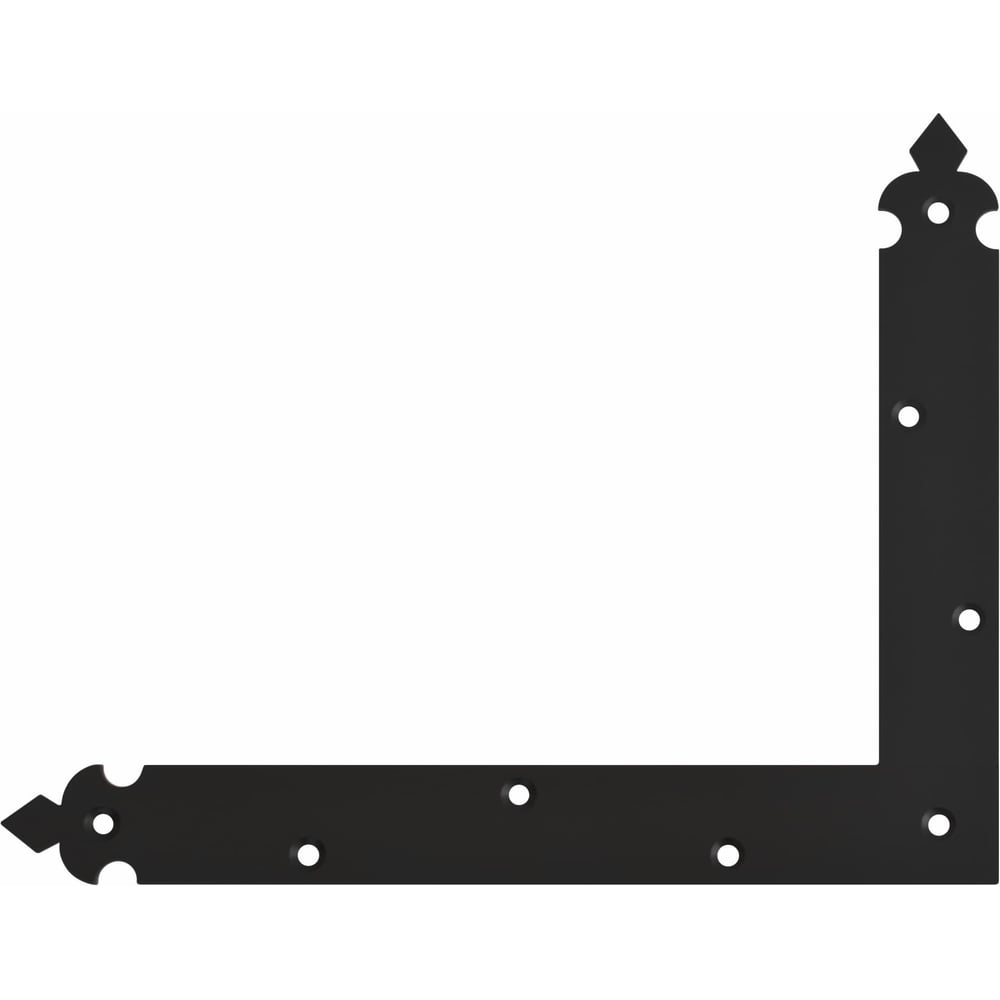Изображение товара Уголок DOMART Готика 200x250x30 черный для крепежа и соединений