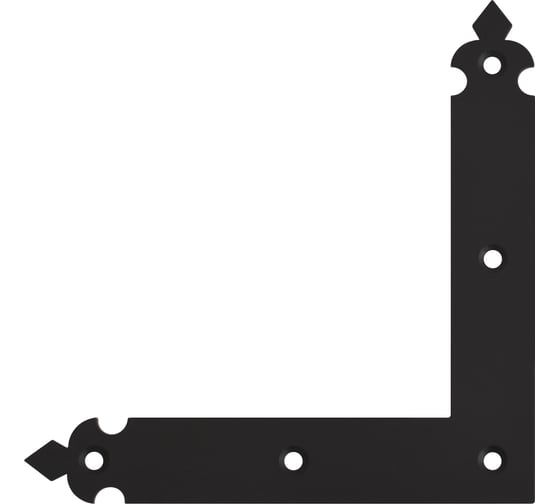 Изображение товара Уголок DOMART "Готика" 150x150x25 черный 4660046021542