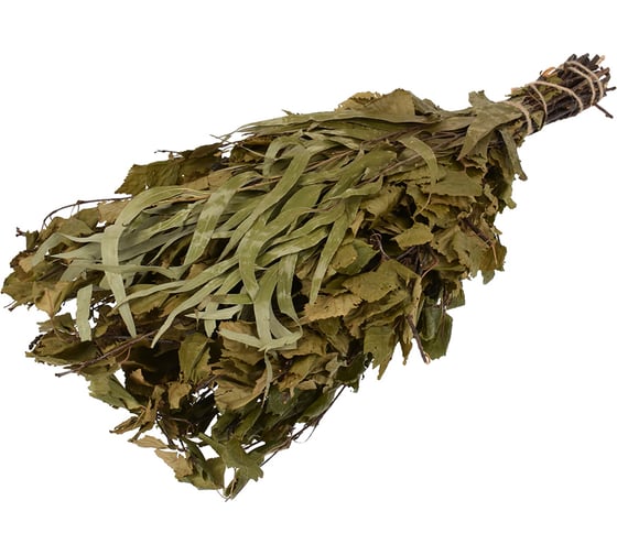 Изображение товара Берёзовый веник Банные Штучки с эвкалиптом в упаковке 32101