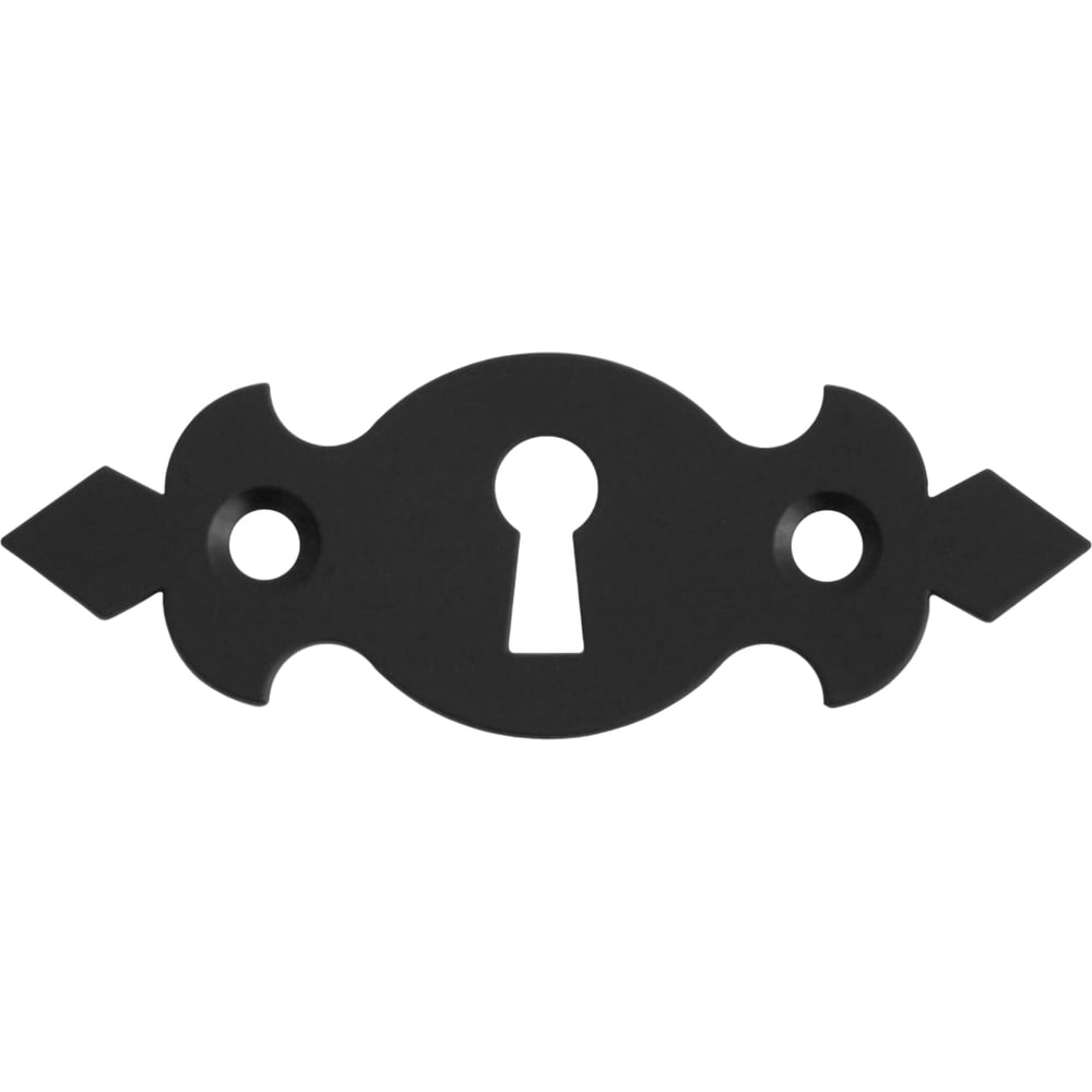 Изображение товара Накладка горизонтальная DOMART Готика черная с отверстием для ключа