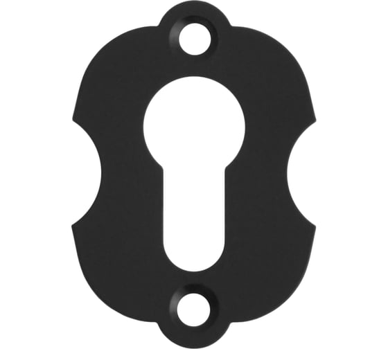 Изображение товара Накладка дверная DOMART под цилиндр замка "Готика" мод. 2 черный 4660046022044