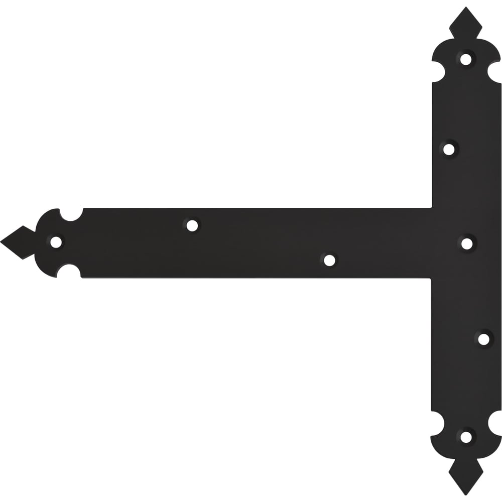 Изображение товара Накладка Т-образная DOMART Готика 250x250x35 черная с фигурной формой основы