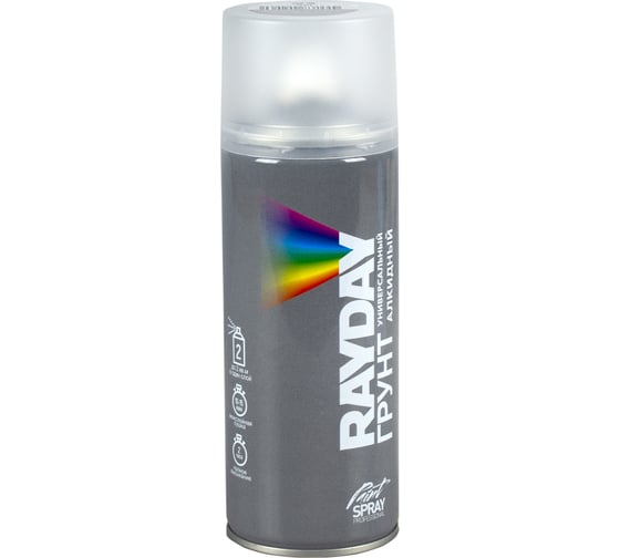 Изображение товара Аэрозольный алкидный грунт RAYDAY серый, 520 мл Rd-007 223154