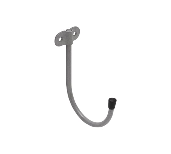 Изображение товара Крюк DOMART настенный J-образный 130x90хØ7 серый металлик 4660046015398