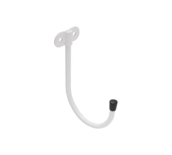 Изображение товара Крюк DOMART настенный J-образный 130x90хØ7 белый 4660046015381