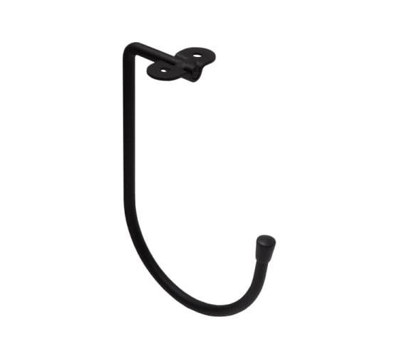 Изображение товара Крюк DOMART потолочный J-образный 50x160x110хØ7 черный 4660046015497