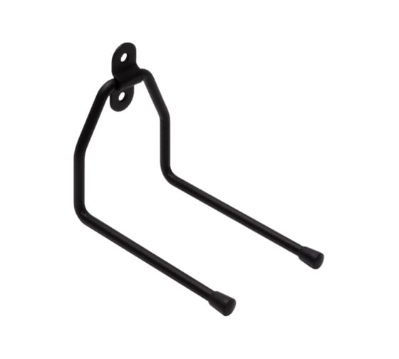 Изображение товара Крюк DOMART настенный L-образный двойной 110x130x80хØ7 черный 4660046014926