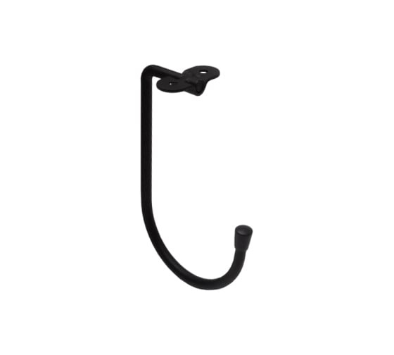 Изображение товара Крюк DOMART потолочный J-образный 50x130x90хØ7 черный 4660046015466