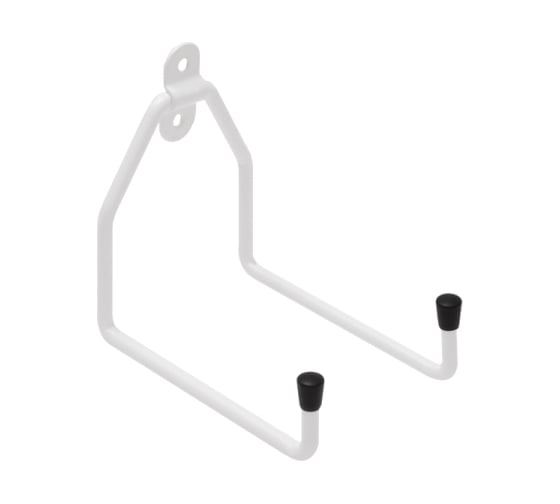 Изображение товара Крюк DOMART настенный U-образный двойной 130x130x90хØ7 белый 4660046015206