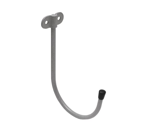 Изображение товара Крюк DOMART настенный J-образный 160x110хØ7 серый металлик 4660046015428
