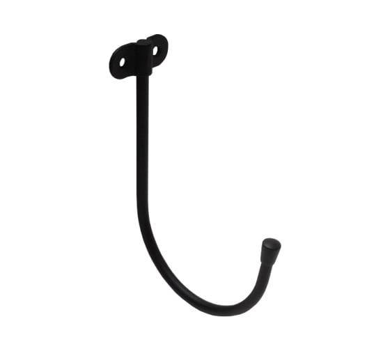 Изображение товара Крюк DOMART настенный J-образный 160x110хØ7 черный 4660046015404
