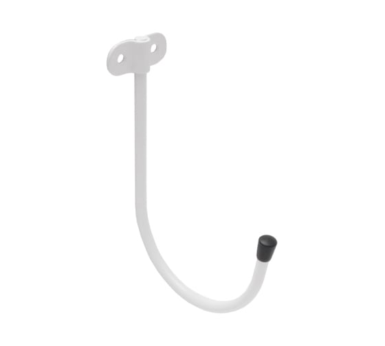Изображение товара Крюк DOMART настенный J-образный 160x110хØ7 белый 4660046015411