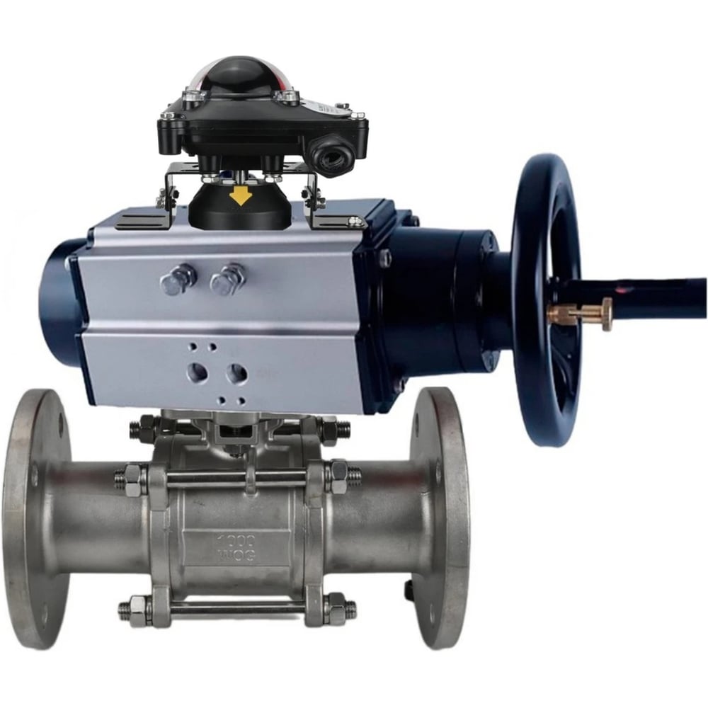 Изображение товара Кран DN.ru КШФПТ-ISO 304 180 Ду100 Ру16 нержавеющая сталь профессиональный