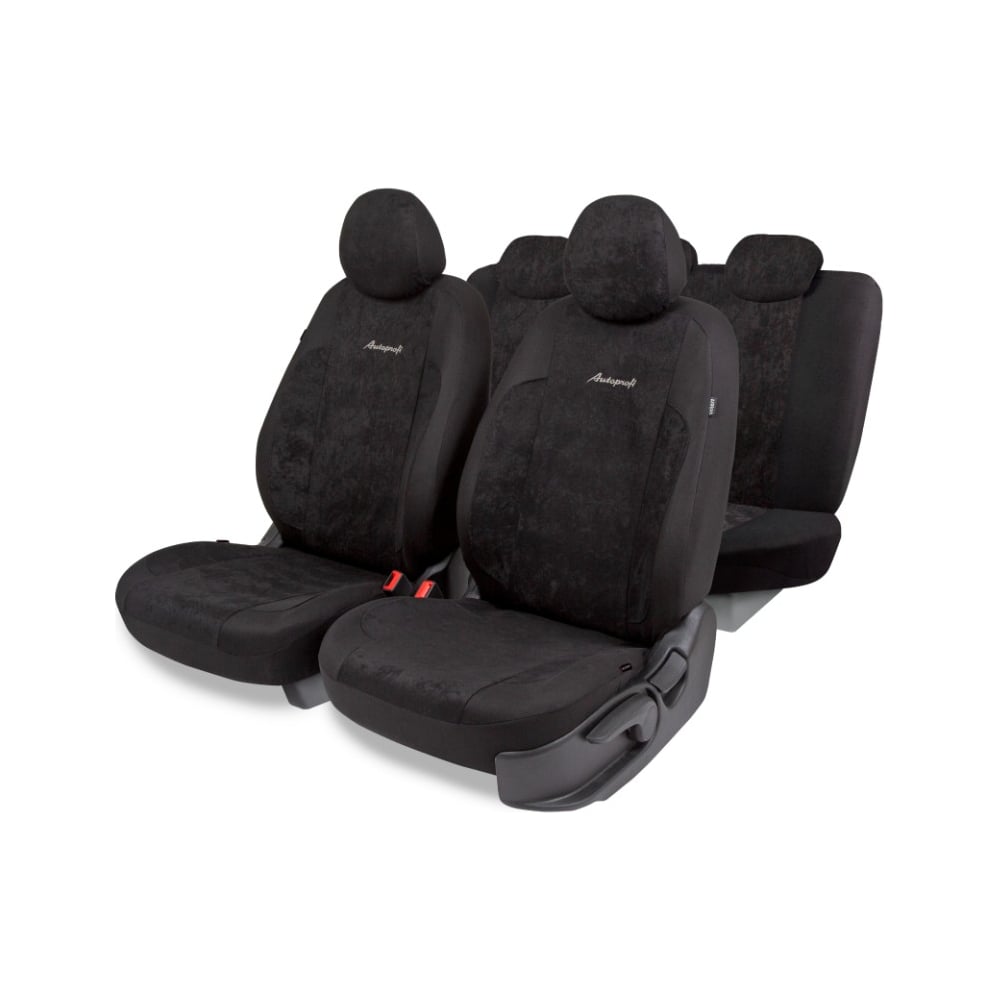 Изображение товара Авточехлы AUTOPROFI серия Standard, Generation, велюр, 2мм поролон, 11 предметов, чёрный GEN-1102 BK/BK