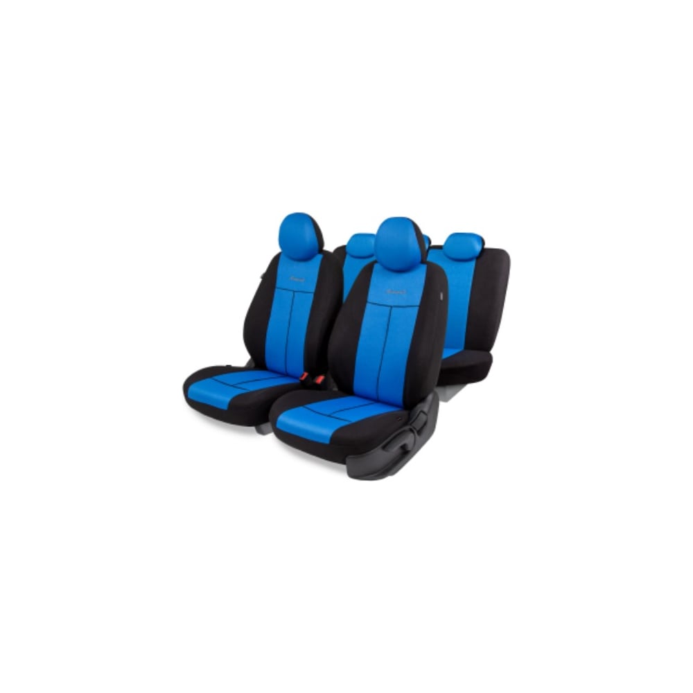Изображение товара Авточехлы AUTOPROFI серия Standard PAT-1102 BK/BL, универсальные, 11 предметов, полиэстер и поролон