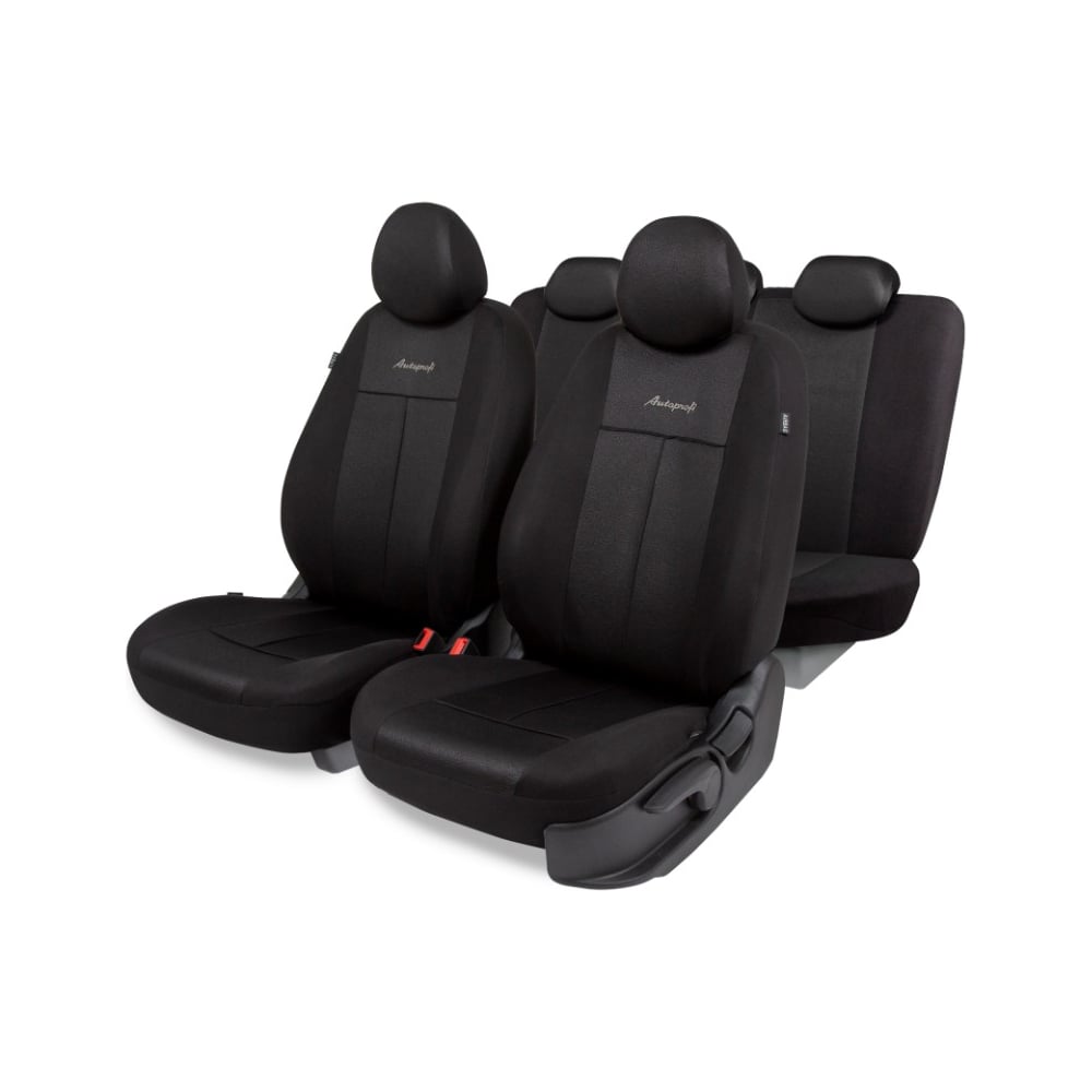 Изображение товара Авточехлы AUTOPROFI серия Standard паттерн полиэстер 11 предметов черный PAT-1102 BK/BK