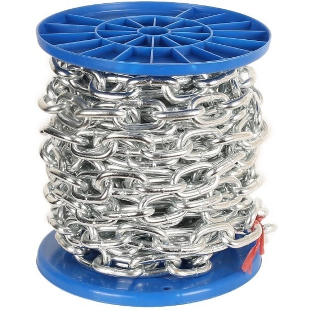 Изображение товара Оцинкованная короткозвенная цепь DIN 766 М4 40м Admiral Stars