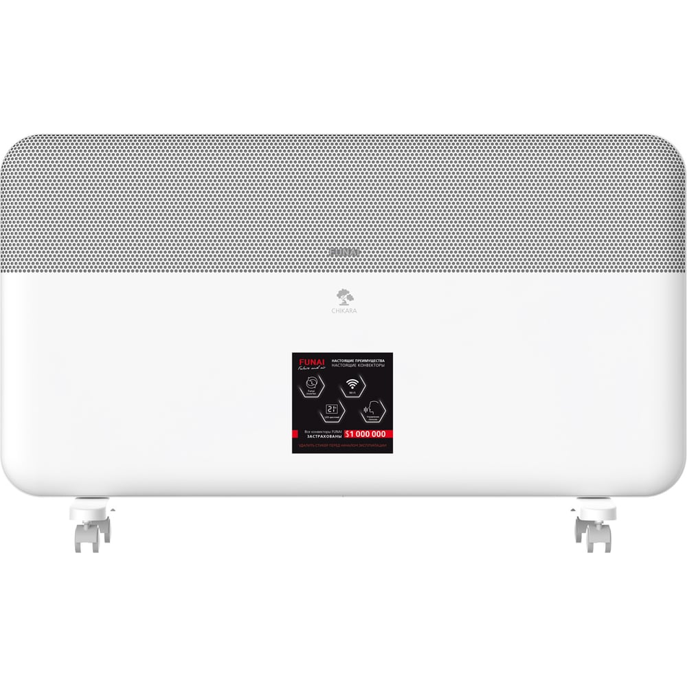 Изображение товара Электрический конвектор FUNAI CHIKARA ECH-CHE1500WT 15 м² Wi-fi защит IP24
