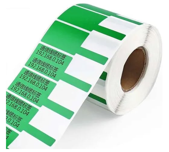 Изображение товара Этикетка для кабеля и провода SOFMIX зелёная, 80мм*40мм, 500шт/рулон, вт40 00000000579