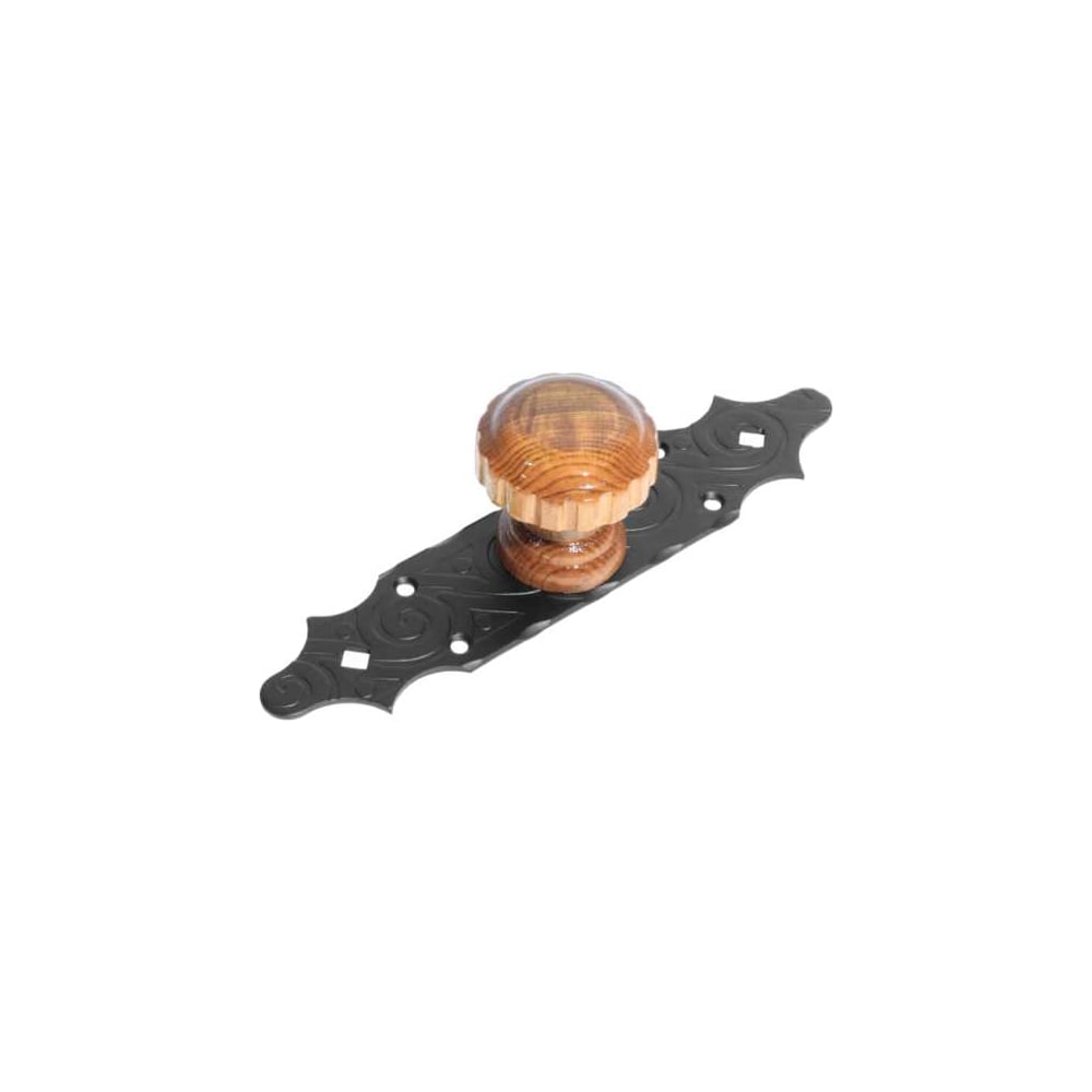 Изображение товара Ручка-кноб на планке DOMART серия Ярославль черная сталь 240 мм