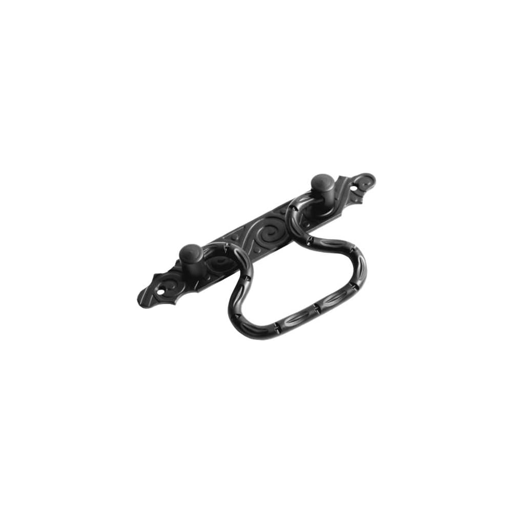 Изображение товара Ручка-скоба DOMART откидная мод.2 серия Ярославль черная сталь 184 мм