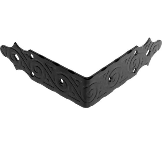 Изображение товара Уголок DOMART крепежный внешний 170x170x50 /кованый/ черный серия Ярославль 4660046006211