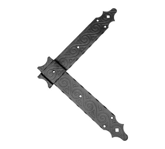 Изображение товара Уголок DOMART фигурный 300x300x50 /кованый/ черный серия Ярославль 4660046006495