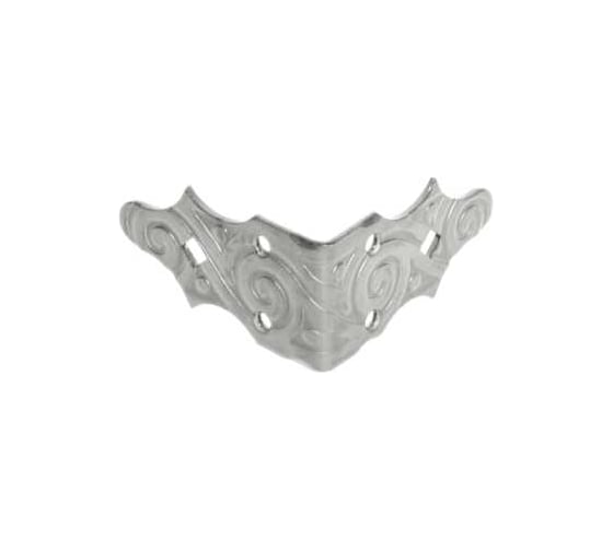 Изображение товара Уголок DOMART крепежный внешний 90x90x50 /кованый/ черненое серебро серия Ярославль 4660046006082