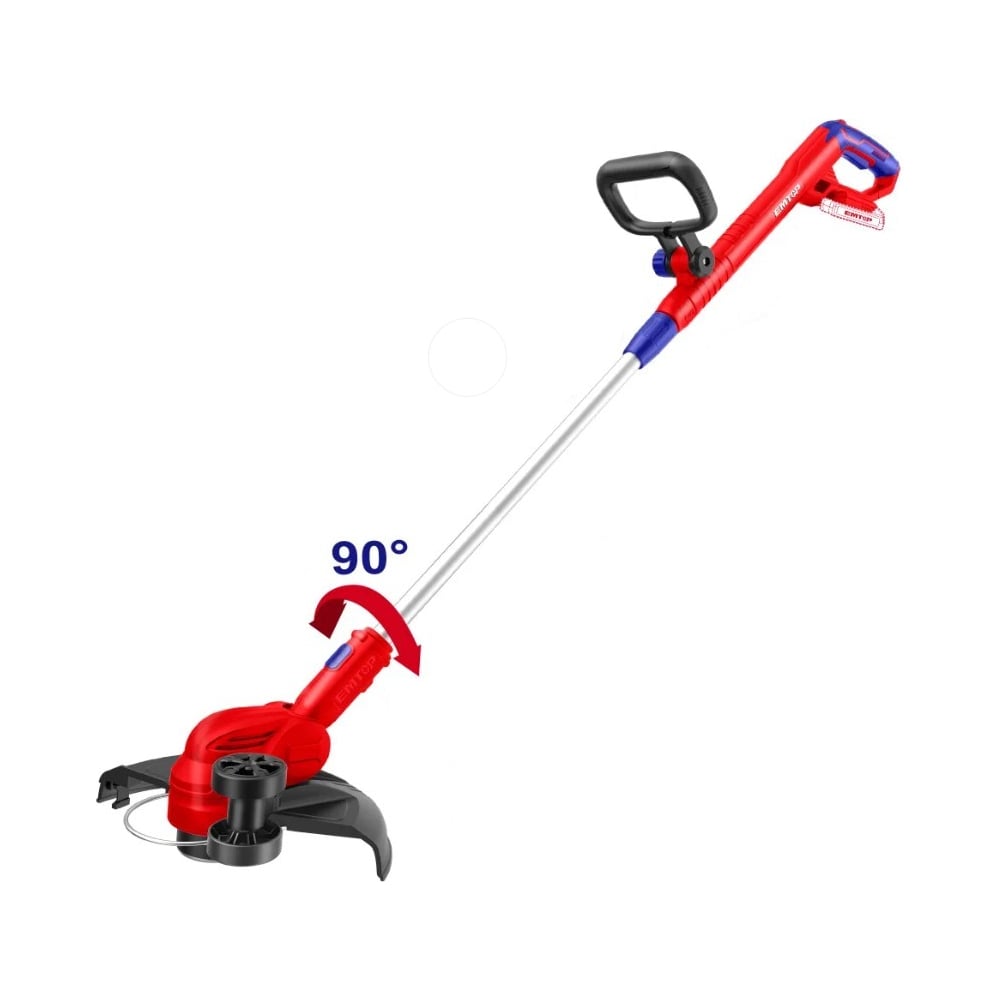 Изображение товара Аккумуляторный триммер emtop 20 В 8200 об/мин диаметр резания 300 мм ELGT203285