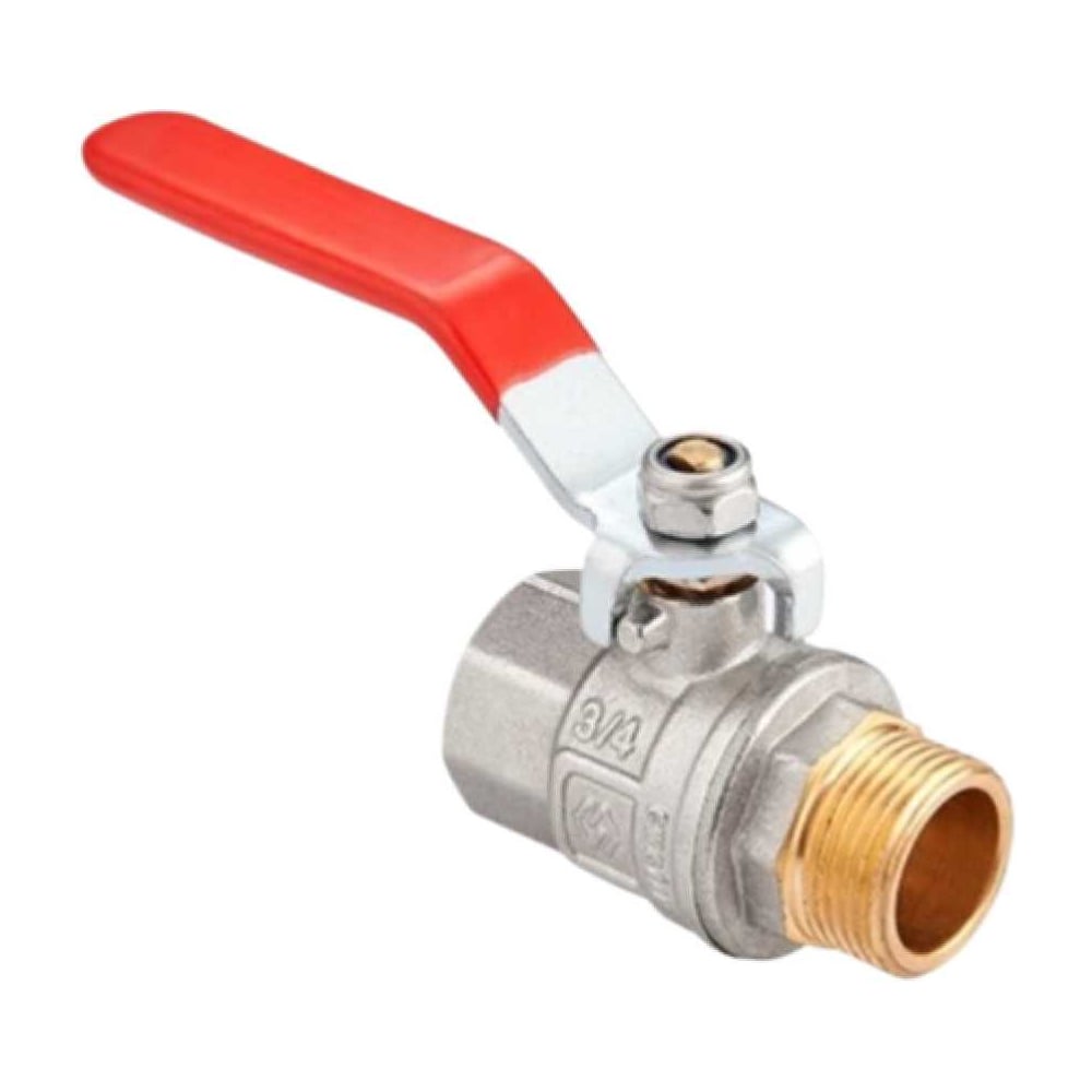 Изображение товара Кран шаровый AXIS ARROWHEAD ручка рычаг ВН-НР никелированный DN 25