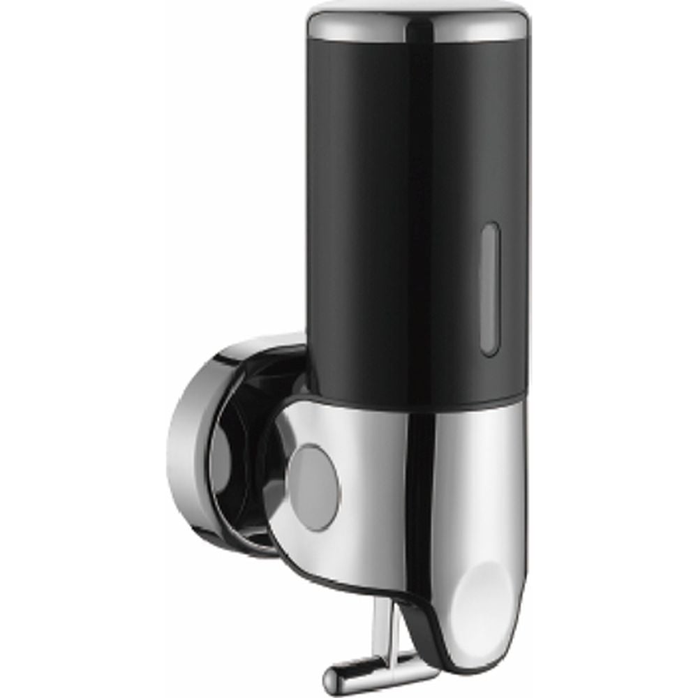 Изображение товара Диспенсер для жидкого мыла D-Lin D201137 настенный пластиковый черный/хром