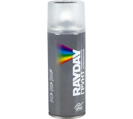 Изображение товара Аэрозольный алкидный грунт RAYDAY черный, 520 мл Rd-008 223155