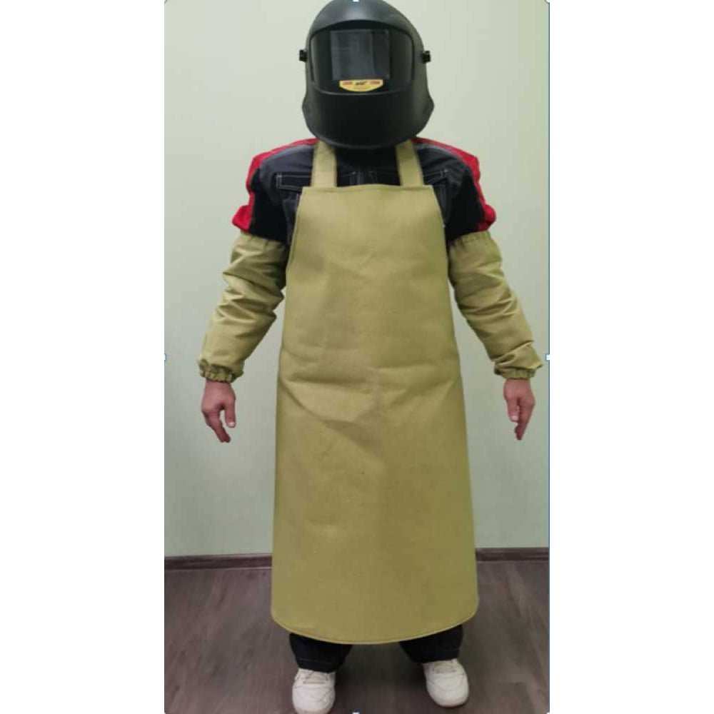 Изображение товара Брезентовый пожарный фартук MILL ГОСТ 480 г/м² для сварщика бежевый
