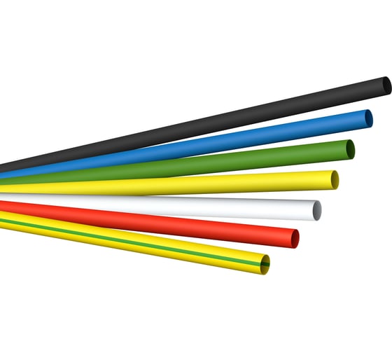 Изображение товара Термоусадочная трубка ЭРА NO224534 ТТУ нгLS 40/20 набор 7 цветов по 3 шт. (L 100мм) Б0067655