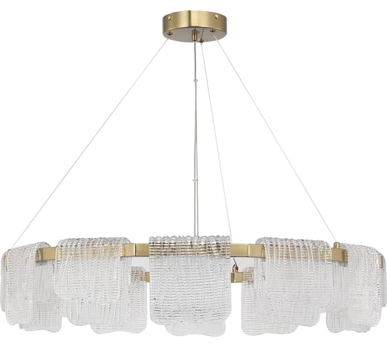 Изображение товара Светильник подвесной ST LUCE золотистый/прозрачный LED 1*66W 3000K SL6021.203.66