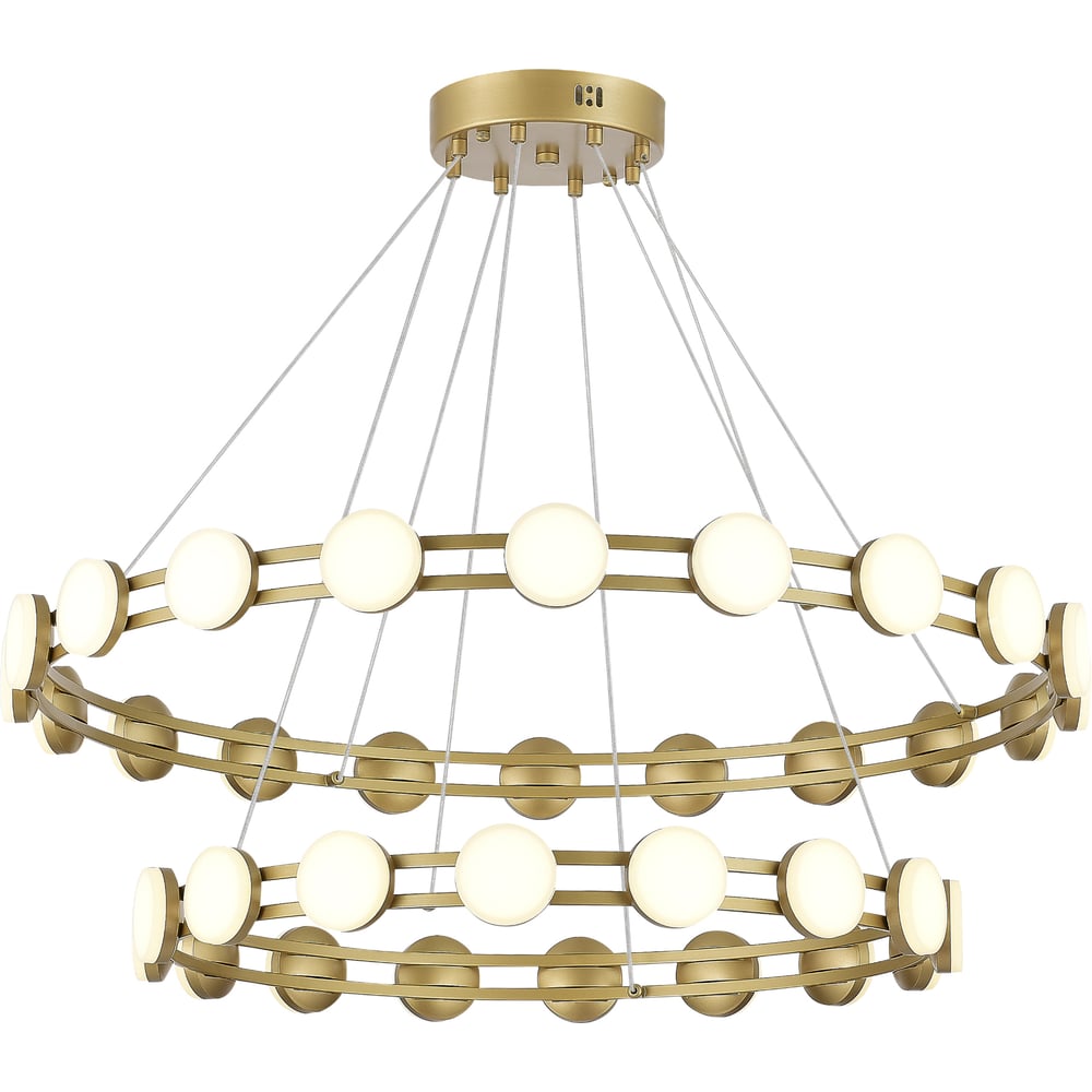 Изображение товара Подвесной светильник ST LUCE со встроенными LED лампами стиль модерн золото белый SL6610.203.36