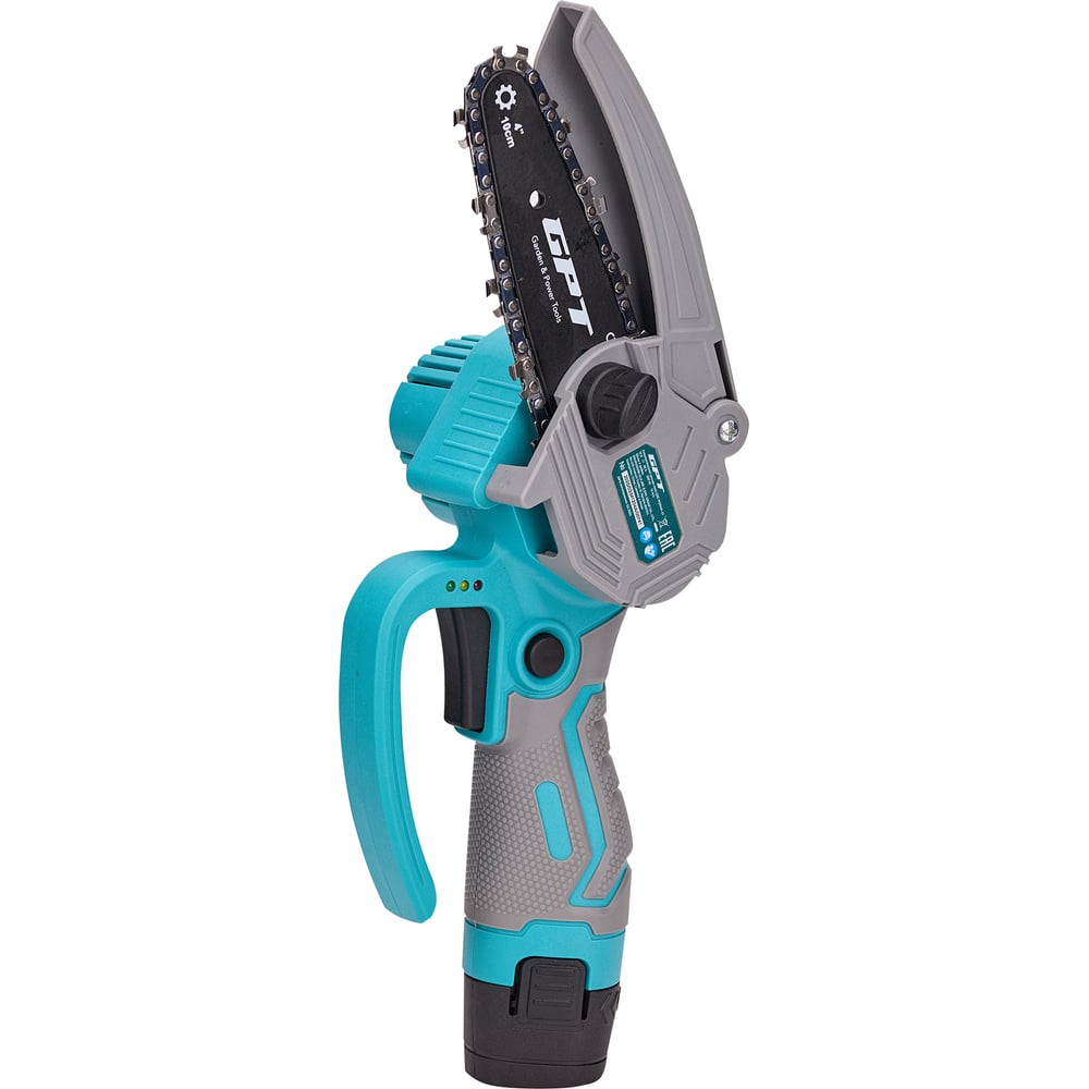 Изображение товара Аккумуляторная цепная мини пила GPT GBC-M1204A-22 12 В 10 см шина