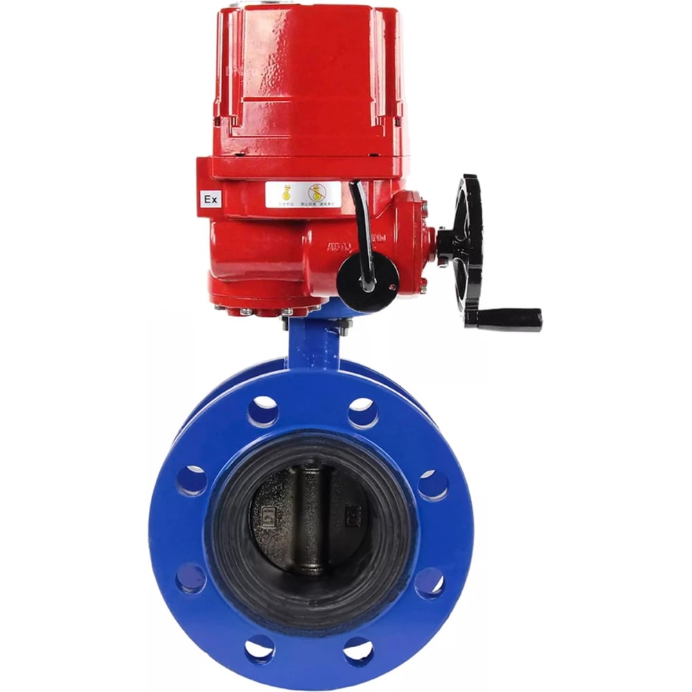 Изображение товара Затвор дисковый DN.ru GGG40-304-EPDM-2W-F-H ДУ50 фланцевый