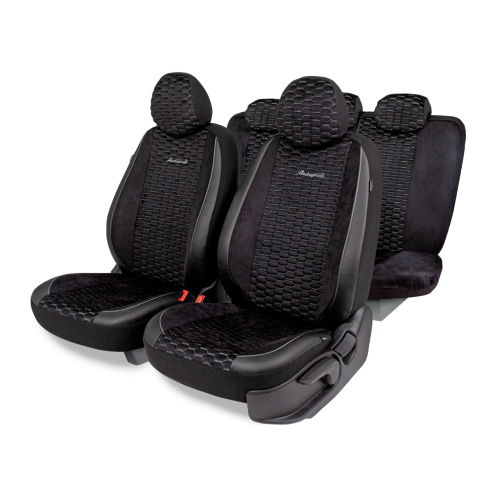 Изображение товара Авточехлы AUTOPROFI серия Premium Verossa алькантара и экокожа универсальные