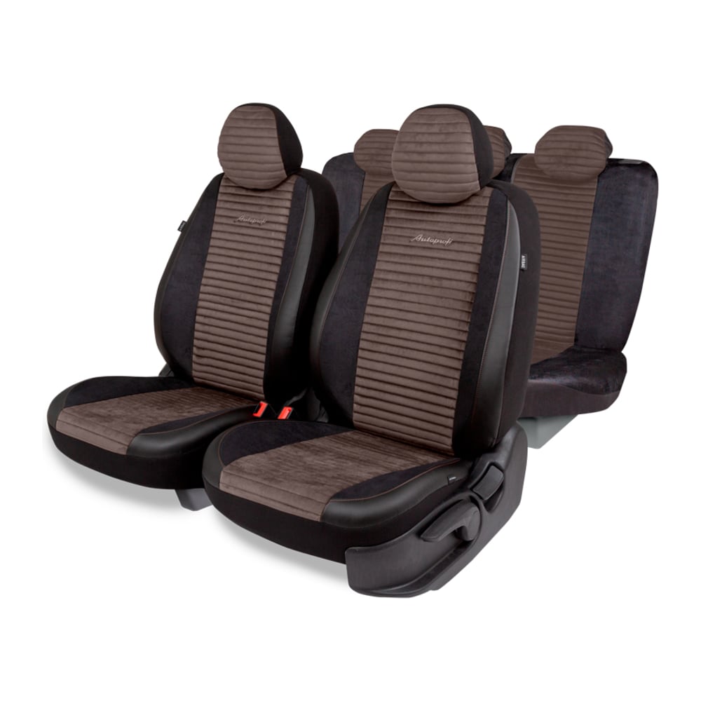 Изображение товара Авточехлы AUTOPROFI серия Premium Modena алькантара экокожа поролон 11 предметов