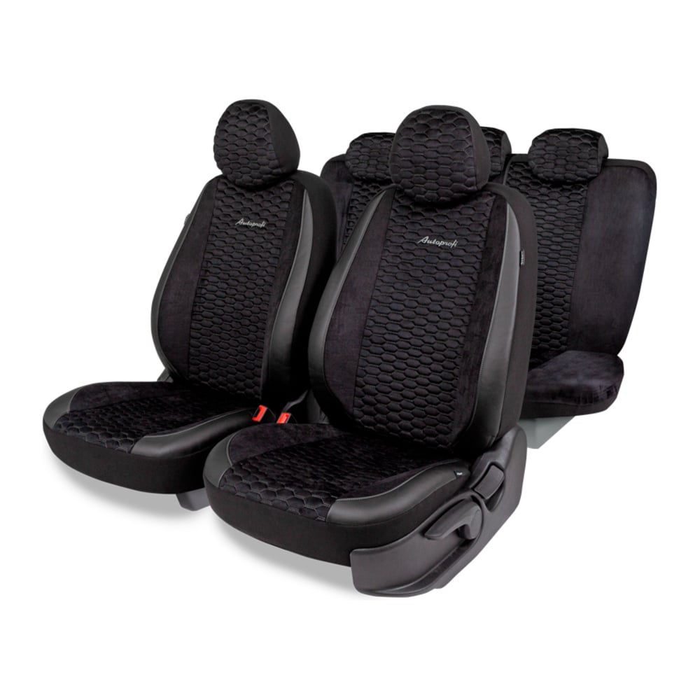 Изображение товара Авточехлы AUTOPROFI серия Premium Verossa алькантара экокожа 11 предметов
