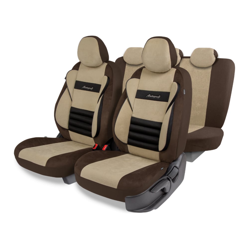 Изображение товара Авточехлы AUTOPROFI серия Premium Combo Comfort велюр 11 предметов универсальные