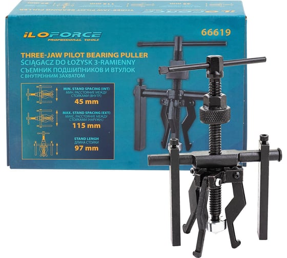Изображение товара Съемник подшипников и втулок с внутренним захватом iLOFORCE (Ø захвата:13-38мм) IF-66619(61753)