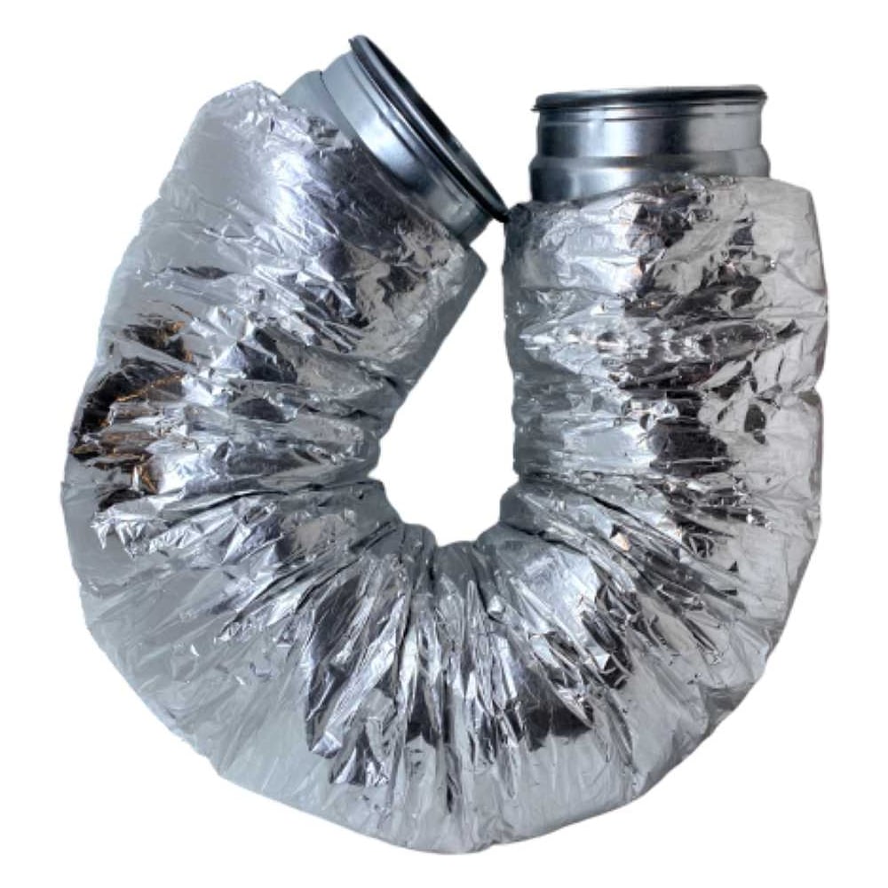 Изображение товара Гибкий алюминиевый шумоглушитель DEC 125мм 1.0м Connect T1-NONWOVEN