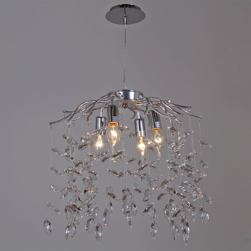 Изображение товара Подвесная люстра ReLuce 08180-0.4-04 CR с четырьмя лампами классика