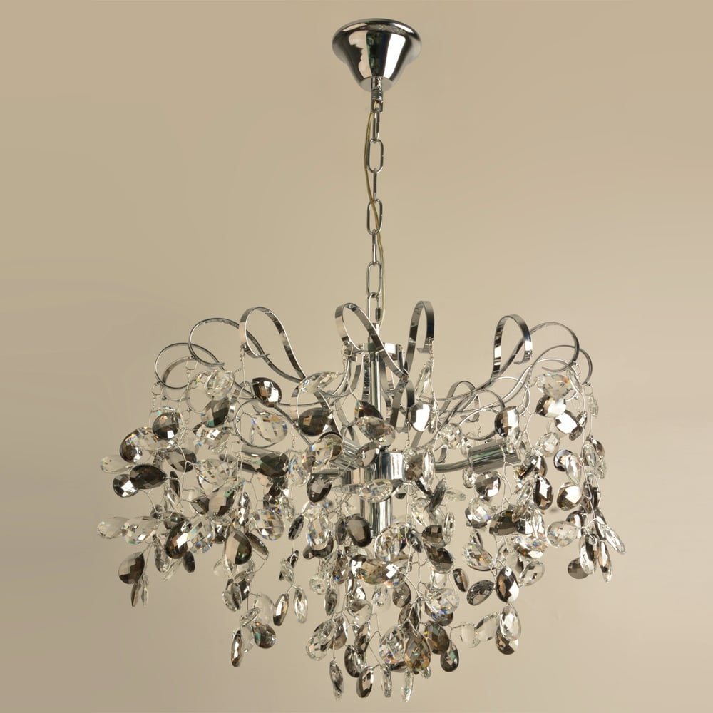 Изображение товара Подвесная люстра ReLuce 08281-0.4-06 CR классика с хрусталем и металлом